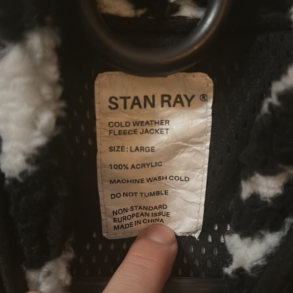 Stan Ray zebra Sherpa fleece jacket L - Picture 2 of 2